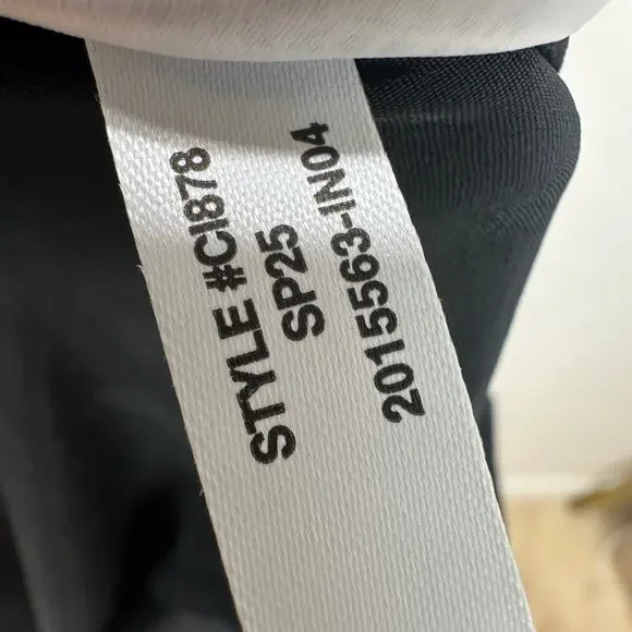 J.Crew Collection Strapless Notched Maxi Dress Cotton Formal Black US 4 NWT - Picture 12 of 13